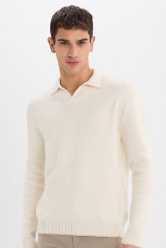 Standart Fit Polo Yaka Triko Kazak