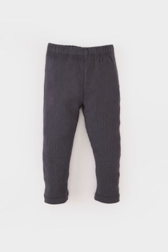 Erkek Bebek Beli Lastikli Fitilli Kaşkorse Basic Düz Tayt