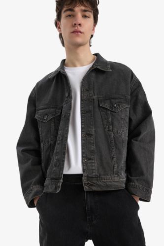 Oversize Geniş Kalıp Mevsimlik Baharlık Jean Ceket