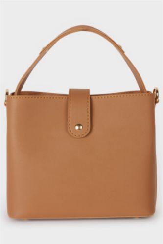 WOMAN Tan Woman Faux Leather Shoulder Bag