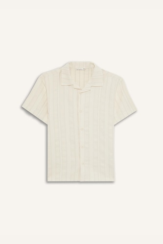 Boy Oversize Polo Neck Short Sleeve Shirt
