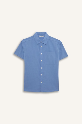 Boy Oversize Polo Neck Short Sleeve Shirt