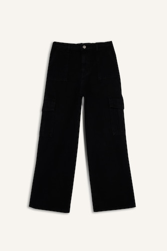 Wideleg Cargo Fit Kargo Kız Çocuk