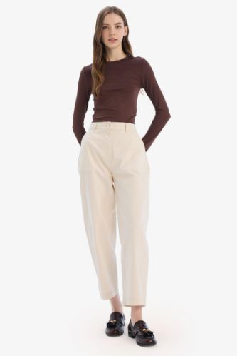 Carrot Fit Gabardin Pantolon Normal Bel