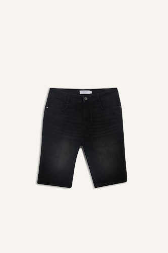 Regular Fit Jean Bermuda Şort