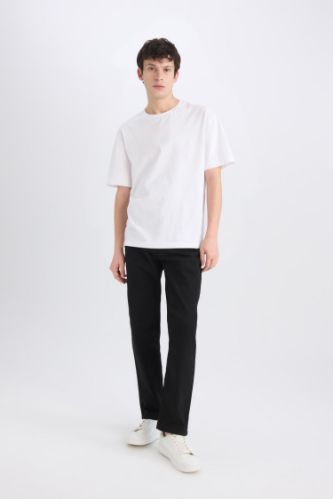 رجال أسود Sergio Regular Fit Normal Waist Jeans