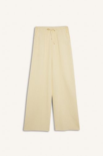 Wıde Leg Keten Karışımlı Pantolon