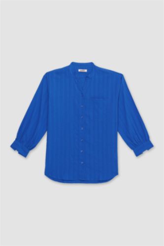 تونيك كم طويل من التويل قصة عادية