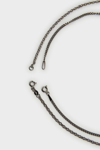 Atolyewolf x Defacto Man Sword Shield Figured Chain 2 Piece Necklace