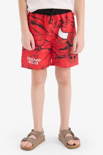 Erkek Çocuk NBA Chicago Bulls Deniz Şortu