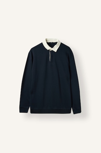 Erkek Lacivert Boxy Fıt Sweatshirt