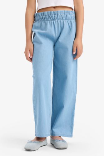 Kız Çocuk Wide Leg Jean Pantolon