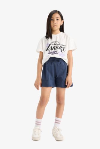 Қыздарға NBA Los Angeles Lakers Лицензиялық Шолақ шалбар