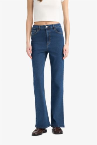 بنطلون جينز ميا برجل شارلستون بخصر عادي