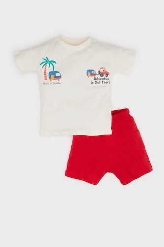 Baby Boy Palm Tree Patterned 2 Piece Set