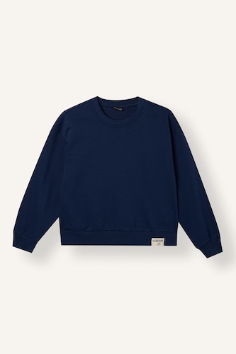 Girl Relaxed Fit Navy Crew Neck Sweatshirt