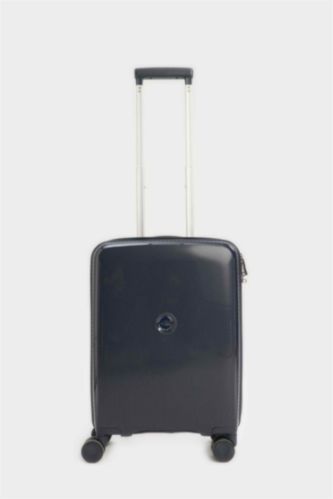 Unisex Sert Kapaklı Çekçekli Küçük Boy  Valiz