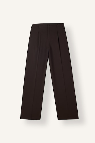 Kadın Kahve Straight Fit Yüksek Bel Pantolon