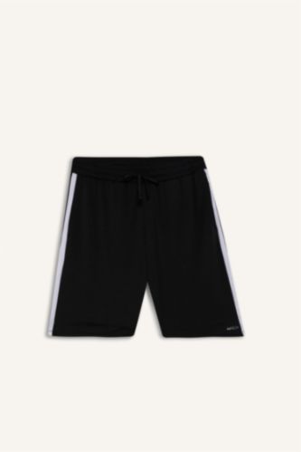 رجال أسود Standard Fit Short Leg Shorts