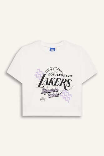 Girl NBA Los Angeles Lakers Crew Neck T-Shirt