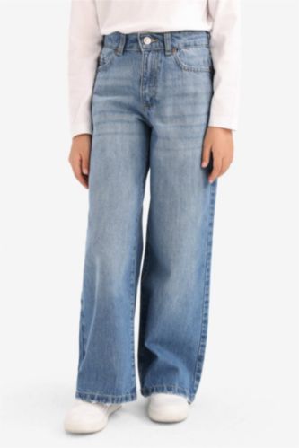 GIRLS & TEENS Blue Girl Wide Leg Jeans