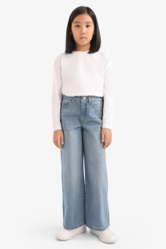 Девочка Wide Leg широкие джинсы