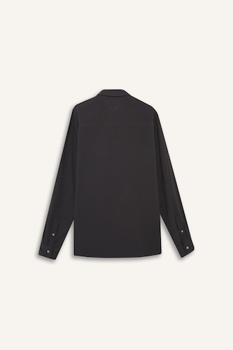 Regular Fit Polo Collar Cotton Long Sleeve Shirt