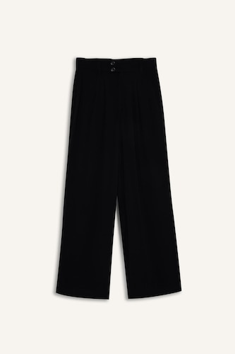 Elastic Band Culotte Fit Trousers