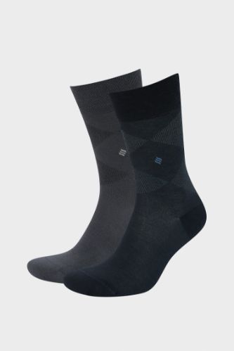 Erkek Dikişsiz Ultra Soft 2'li Bambu Premium Uzun Çorap