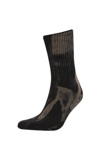 Erkek Dikişsiz Batik Boyamalı Penye Pamuklu Premium Uzun Tenis Çorap