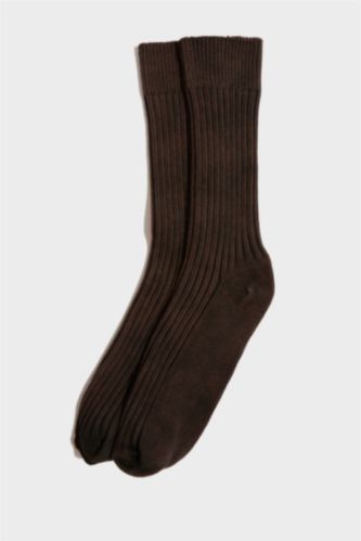 Men Blue Cotton Winter Socks