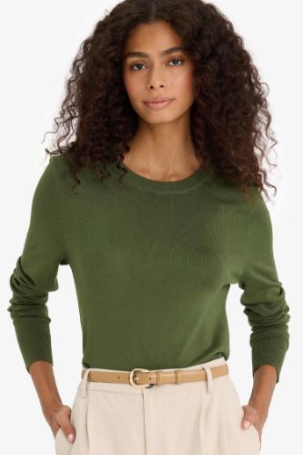Regular Fit Bisiklet Yaka Triko Kazak