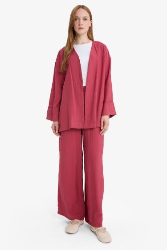 Wide Leg Krinkıl Kumaş Pantolon