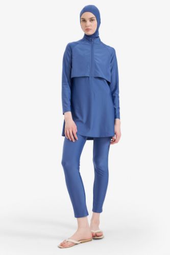 Regular Fit Su İtici 5'li Burkini Takımı
