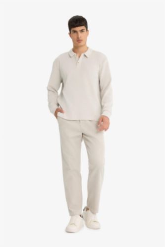 Relax Fit Düz Paça Pantolon