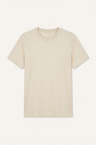 Regular Fit Basic Cotton Short Sleeve Crew Neck T-Shirt