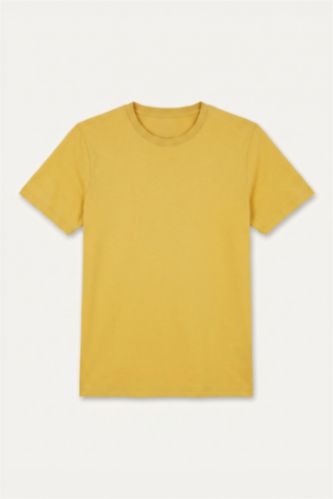 Erkek Açık Sarı Regular Fit Basic Tişört