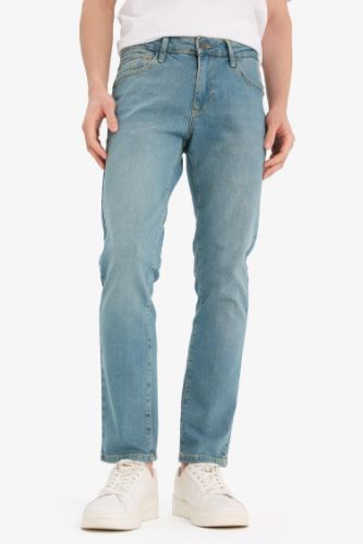 Pedro Slim Fit Dar Kalıp Normal Bel Dar Paça Jean Pantolon
