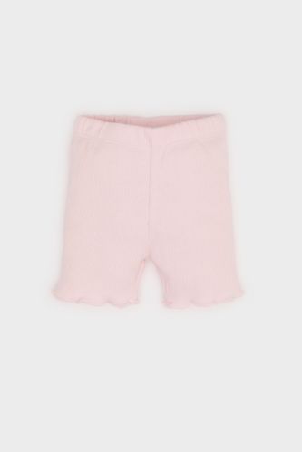Kız Bebek Beli Lastikli Fitilli Kaşkorse Şort