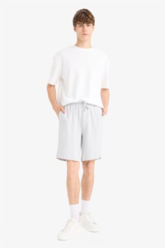 Slim Fit Sweatshirt Fabric Shorts