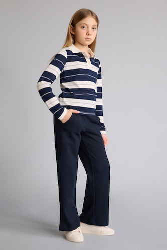 Young Girls - Teen Girls NAVY Wide Leg Trousers