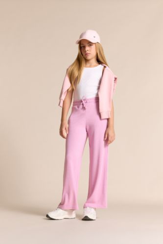 Kız Çocuk Wide Leg Cepli Geniş Paça Pantolon
