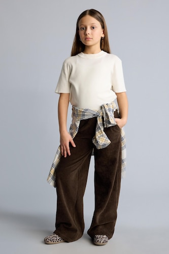 بنات بني Girl Wide Leg Corduroy Trousers