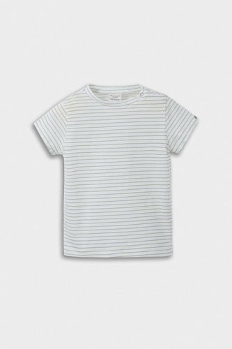 Baby Boy Striped Short Sleeve Waffle 3 Piece Set