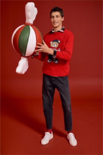 سروال جينز 90’S سليم فيت بساق ضيق