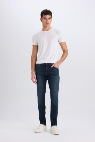 Pedro Slim Fit Dar Kalıp Normal Bel Dar Paça Jean Pantolon