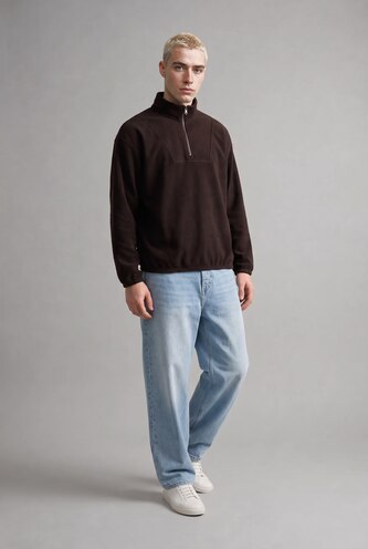 Boxy Fit fleece Sweatshirt