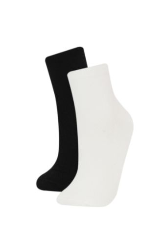 Kadın Dikişsiz Rahat Lastikli Ultra Soft 2'li Bambu Premium Soket Çorap