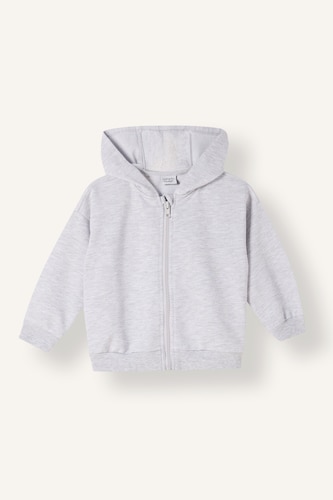 BABY BOY Light Grey Baby Boy Zip-Up Hoodie