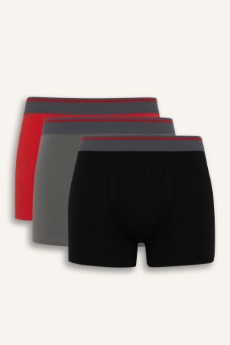 Regular Fit 3'lü Boxer